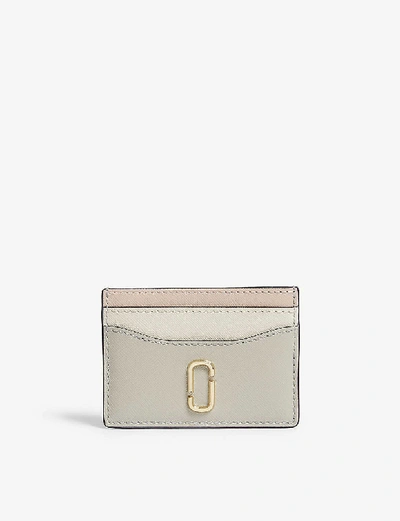 Shop Marc Jacobs Leather Cardholder In Dust Multi