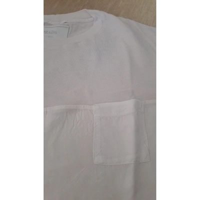 Pre-owned Prada Ecru Cotton Top