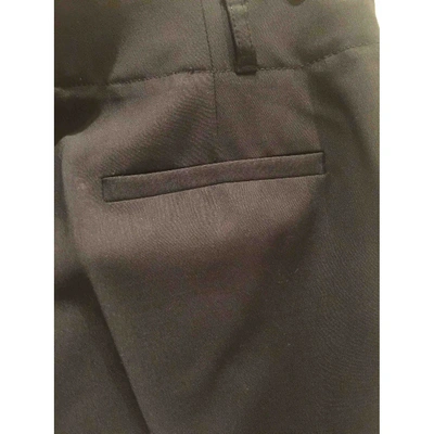THEORY Pre-owned Black Wool Trousers