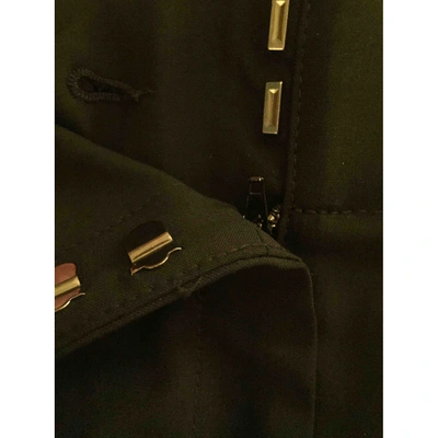 Pre-owned Theory Black Wool Trousers