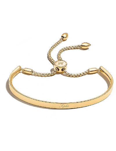 Monica Vinader Womens Gold Fiji 18ct Yellow Gold-plated Vermeil Sterling-silver Bracelet In Gold