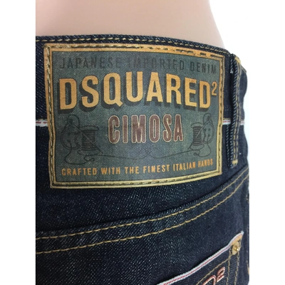 Pre-owned Dsquared2 Blue Cotton Skirt