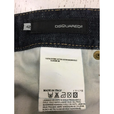 Pre-owned Dsquared2 Blue Cotton Skirt