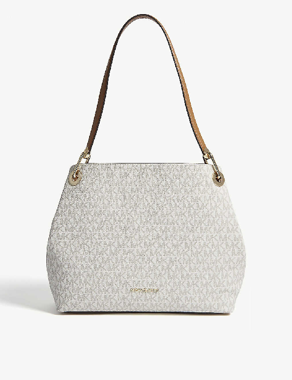raven logo shoulder bag michael kors