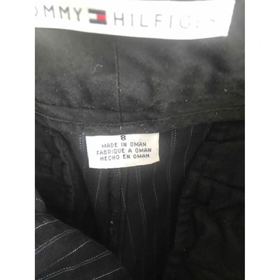 Pre-owned Tommy Hilfiger Navy Cotton Trousers