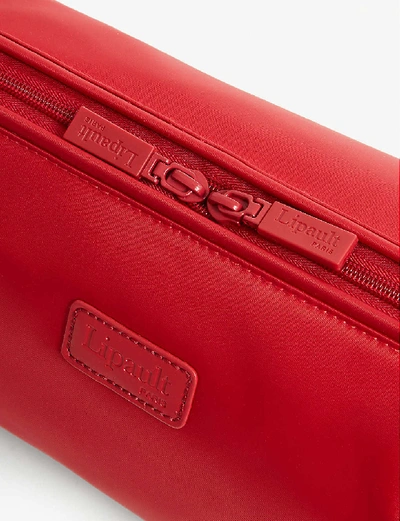 Shop Lipault Plume Washbag In Cherry Red
