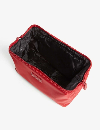 Shop Lipault Plume Washbag In Cherry Red