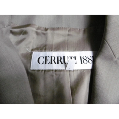 Pre-owned Cerruti 1881 Wool Suit Jacket In Beige