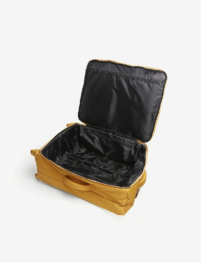 Shop Lipault Originale Plume Four-wheel Suitcase 72cm In Mustard