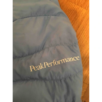 Pre-owned Peak Performance Trench Coat In Navy