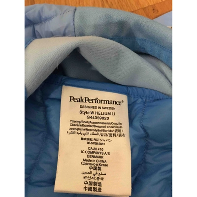 Pre-owned Peak Performance Trench Coat In Navy