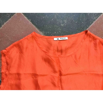 Pre-owned Barena Venezia Orange Silk  Top
