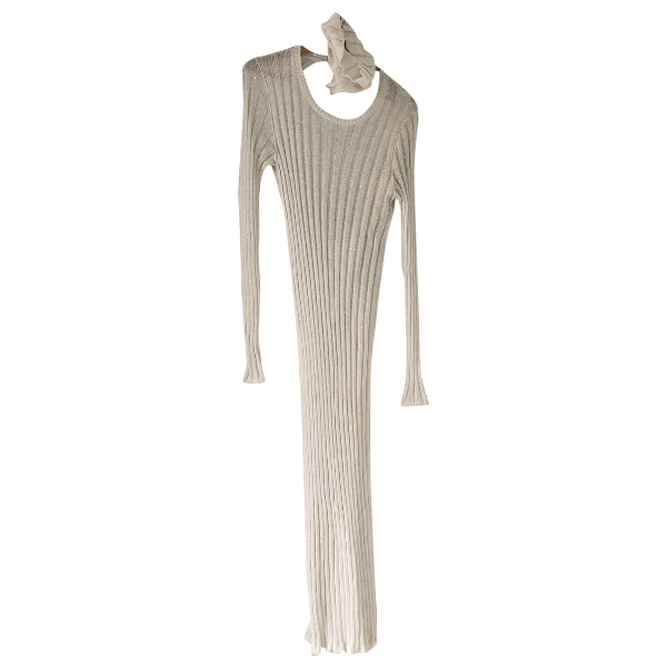 brunello cucinelli white dress