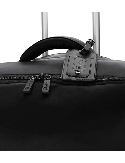 Shop Lipault Black 0% Pliable Two-wheel Suitcase, Size: 72cm