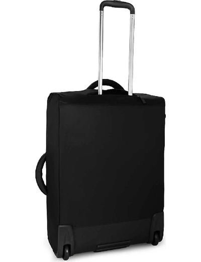 Shop Lipault Black 0% Pliable Two-wheel Suitcase, Size: 72cm