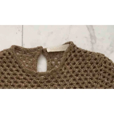 Pre-owned Valentino Wool Jumper In Camel