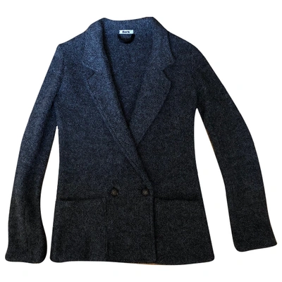 BARK Pre-owned Wool Blazer In Anthracite