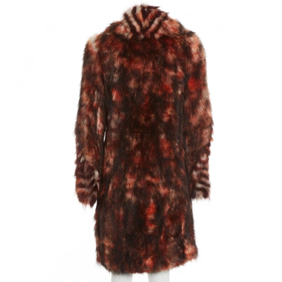 Pre-owned Fendi Red Fur Coat