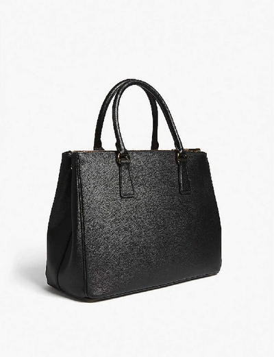 Shop Prada Galleria Saffiano Large Leather Tote In Black