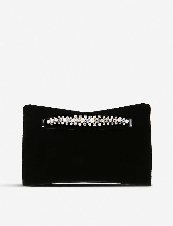 velvet clutch bag
