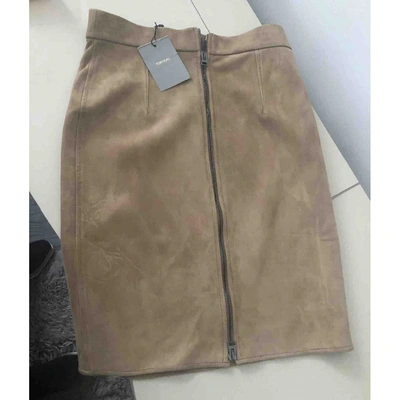 Pre-owned Tom Ford Beige Suede Skirt