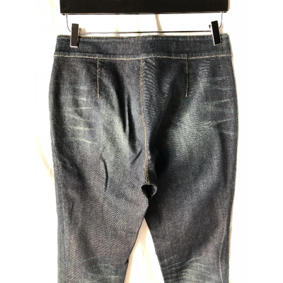 Pre-owned Gucci Blue Cotton - Elasthane Jeans