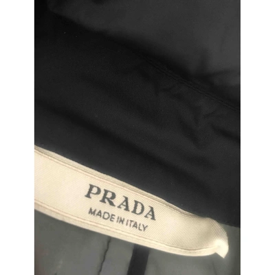 Pre-owned Prada Blue Trench Coat