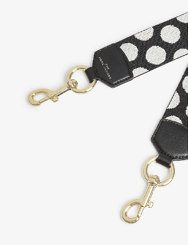 polka dot luggage strap