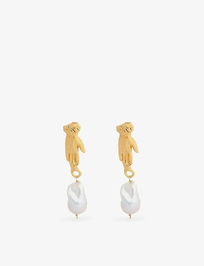 Shop Alighieri The Curator Of The Moon Earrings In Gold