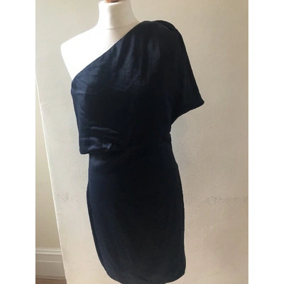 Pre-owned Reiss Mid-length Dress In Navy