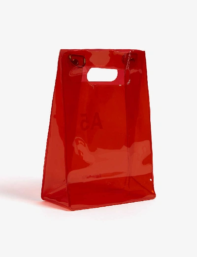Shop Nana-nana A5 Pvc Tote Bag In Red