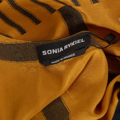 Pre-owned Sonia Rykiel Silk Mid-length Dress In Yellow