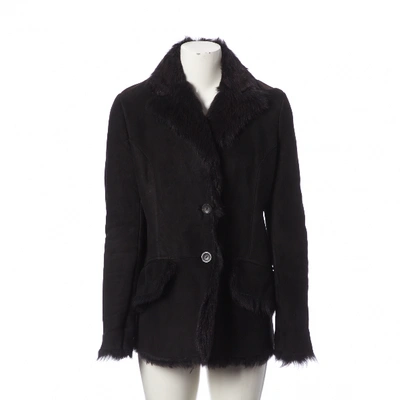 Pre-owned Gucci Black Shearling Jacket