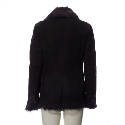 Pre-owned Gucci Black Shearling Jacket