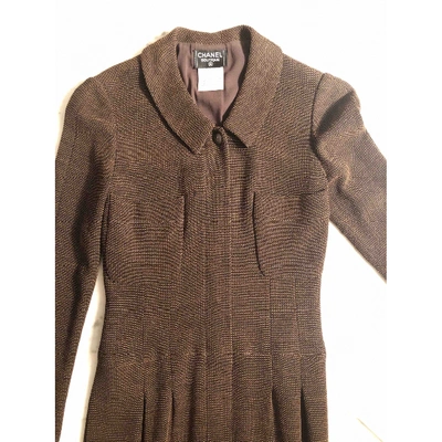 Pre-owned Chanel Brown Wool Jumpsuit