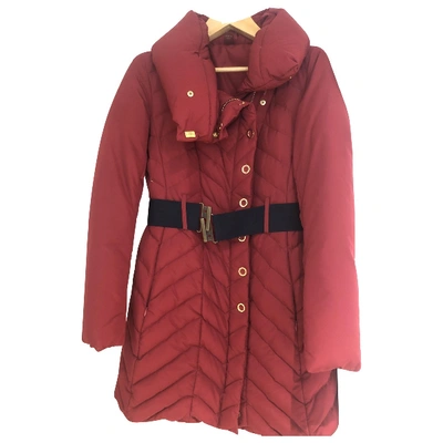 Pre-owned Dondup Puffer In Red