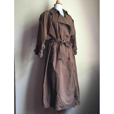 Pre-owned Allegri Trench Coat In Brown