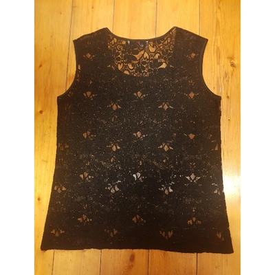 Pre-owned Givenchy Black Lace  Top