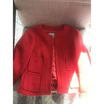 Pre-owned Edward Achour Red Wool Jacket