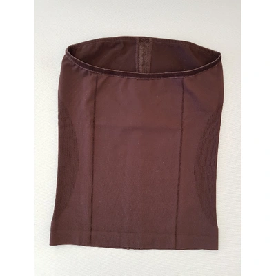 Pre-owned Wolford Corset In Brown