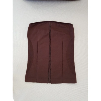 Pre-owned Wolford Corset In Brown