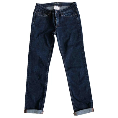 Pre-owned Dolce & Gabbana Blue Cotton - Elasthane Jeans