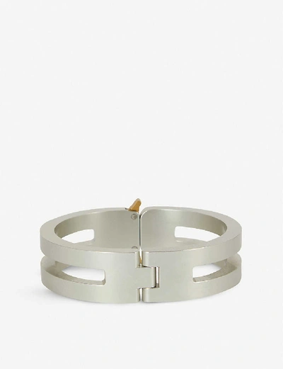 Shop Alyx Rollercoaster Track Aluminium Bracelet In Silver