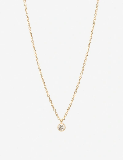 Shop The Alkemistry Women's Yellow Gold Zoë Chicco 14ct Yellow-gold And Diamond Drop Choker Necklace