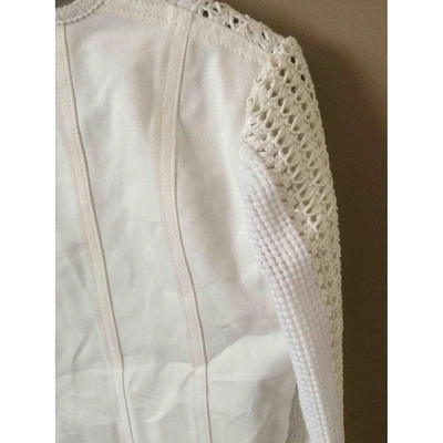 Pre-owned Louis Vuitton Jacket In White