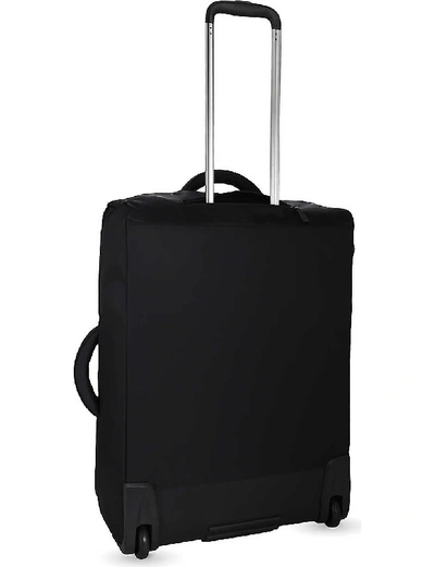 Shop Lipault Black 0% Pliable Two-wheel Cabin Suitcase 65cm