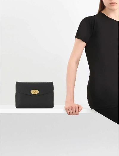Shop Mulberry Darley Leather Pouch In Black