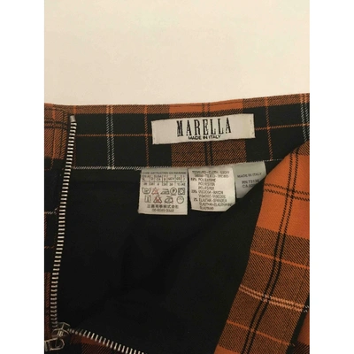 Pre-owned Marella Mini Skirt In Orange