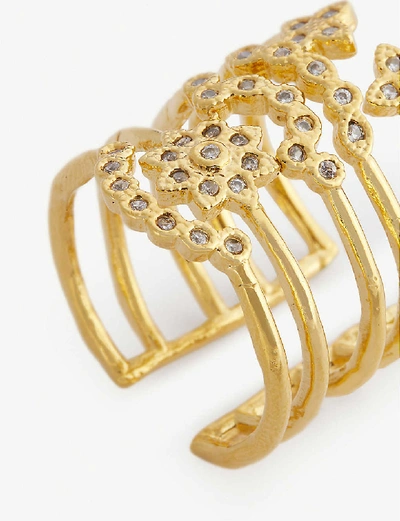 Shop Maje Women's Gold Semainer Flower Ring