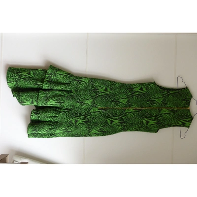 Pre-owned House Of Holland Mid-length Dress In Green